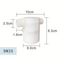 太阳能水箱浮球阀鱼缸水塔水池CIAA进水阀全自动水位控制器控制阀开关 6分DN20内装(侧进水)