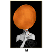 画装饰客厅人物艺术装饰画吹泡CIAA泡时尚美女挂画玄关酒吧服装店壁画 B 80*120太空银铝合金外框+有机玻璃单幅价格