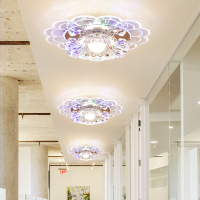 简约现代LED水晶射灯CIAA玄关吸顶灯吊顶天花孔灯具过道筒灯走廊灯具