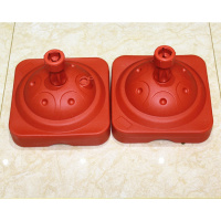 气球拱支架子装CIAA饰店庆布置底座环扣可拆卸折叠便携式结婚庆开业 2红底座