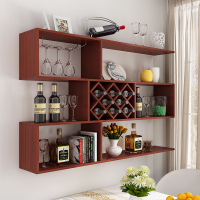 酒柜壁挂CIAA简约现代创意墙上置物架酒格子菱形餐厅悬挂式酒架红酒架