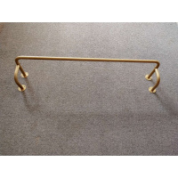 加粗室内晾衣架CIAA上墙固定试挂晾衣杆顶装侧挂服装架阳台挂衣杆金色 长120厘米宽25厘米亚光黑