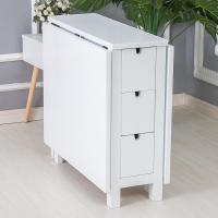 木质简易折叠桌8人长方形家CIAA用伸缩小户型移动餐桌子吃饭多功能