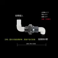 PVC止逆单向阀CIAA厨房水管防臭防反水 翻板式横装阀50mm 套餐6(止回阀)