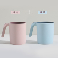 北欧创意洗漱口杯家用牙刷杯CIAA刷牙杯子情侣套装韩国涑牙缸可爱简约 浅肉+浅蓝