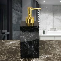 酒店洗手液瓶子CIAA分装瓶简约创意乳液瓶洗发水沐浴露按压瓶皂液器瓶 大气黑色500ml