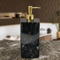 酒店洗手液瓶子CIAA分装瓶简约创意乳液瓶洗发水沐浴露按压瓶皂液器瓶 杂黑色800ml