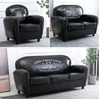 复古沙发欧美式理发双人CIAA皮艺服装店咖啡厅酒吧单人三人小户型店铺