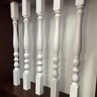 木质楼梯扶手定制轻奢木质护栏CIAA复式别墅欧式简约现代飘窗阳台栏杆 4.8*85小立柱