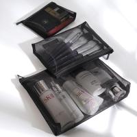 网红抖音同款网纱化妆包CIAA女大容量专柜赠品便携小号口红收纳袋