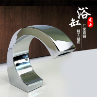 全铜分体式浴缸五件套龙头出CIAA水龙头瀑布缸边龙头注水口放水缸配件