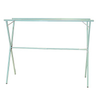 加厚晾衣架落地折叠室内外CIAA双杆晾晒凉阳台晒被子家用简易晾衣  1.6米长特厚彩色三杆