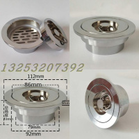 鱼池地漏游泳池浴池排水阀CIAA密封下水器拖把池蓄水池泡澡池 50 110 110/100带拉环带过滤