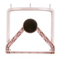 免打孔吸盘式CIAA自回弹卫生间置物架抹布挂钩放盆子壁挂架 藕粉色