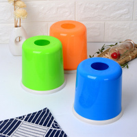 简约圆形 抽纸盒纸巾CIAA筒卷纸筒纸巾桶家用客厅卫生间 3色均发【4个装】