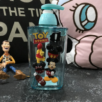 少女卡通分装瓶洗发水沐浴露空瓶子按压瓶挤压式CIAA洗手液瓶化妆品 褐色分装器熊M奇