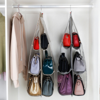 包包收纳挂袋悬挂式CIAA透明家用挎包整理袋衣柜收纳架墙挂式宿舍 