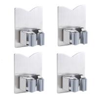 拖把挂钩置物架免打孔CIAA卫生间浴室厕所壁挂式不锈钢挂墙上收纳  飞翔款:四个装(