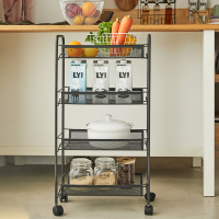 厨房置物架小推车CIAA可移动蔬菜收纳架菜架子落地多层卧室浴室储物架