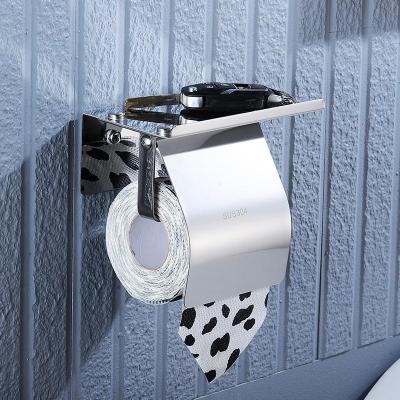 卫生纸盒卫生间纸巾架CIAA厕纸不锈钢厕所家用免打孔置物架抽纸卷纸筒