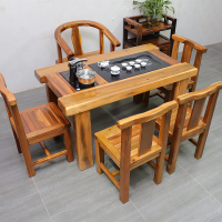 老船木茶桌椅组合CIAA小型中式仿古简约家用现公茶几木质功夫茶台