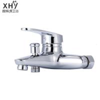 淋浴龙头全铜混水阀冷热混合沐浴三联加厚防爆花洒洗澡浴缸浴室