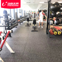 动联无界健身房橡胶地垫室内家用环保力量区哑铃减震缓冲地垫健身运动地板地胶 橡胶地砖