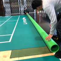 动联无界移动羽毛球地胶地垫收卷器场地专用帆布收卷器综合球馆活动式易收卷 专业地胶收卷器