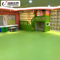 动联无界环保幼儿园地胶舞蹈教室早教中心地胶垫专业防滑PVC塑胶地垫练功房无划痕地板