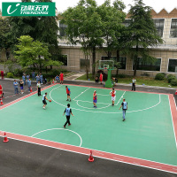 羽毛球地胶乒乓球场地胶垫室内篮球运动地板环保PVC塑胶地垫幼儿园健身房防滑加厚垫子