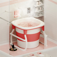 闪电客家用大人泡澡桶折叠浴缸全身洗澡桶儿童宝宝浴盆成人婴儿游泳池