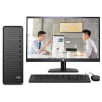 惠普HP小欧S01电脑主机 商务办公台式机(i5-12400 16G 512GSSD WiFi Win11 注册五年上门)单主机+21.5英寸显示器
