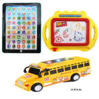 小猪佩奇公交车儿童画画板磁性画板早教机平板电脑学习机玩具