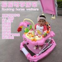 宝宝摇马学步车婴童6/7-18个月学行车防侧翻带音乐刹车静音轮