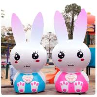 会唱歌[小白兔子蓝牙投影]儿童早教机故事机播放器0-3-6岁玩具 星月投影 充电下载 七彩耳灯