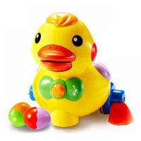 正品澳贝乖乖小鸭婴儿宝宝下蛋鸭子奥贝幼儿学爬行玩具