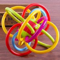 谷雨曼哈顿软胶手抓球 婴幼儿摇铃玩具 牙胶磨牙棒儿玩具