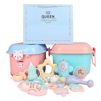 婴儿玩具0-3-12个月儿手摇铃 0-2岁宝宝牙胶婴儿用品礼盒