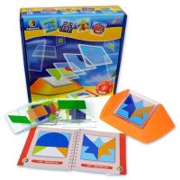 包邮小乖蛋五颜六色100题逻辑拼版几何形状拼图拼板儿童玩具