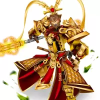 王者荣耀积木孙悟空三国曹赵云机甲拼装模型拼插玩具男孩子