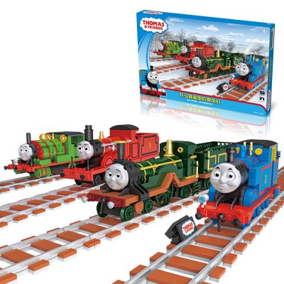 正品LOZ托马斯火车积木玩具儿童轨道模型拼装小颗粒积木