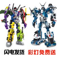 兼容乐高积木拼装玩具6男孩变形金刚机器人合体7飞机车8-10岁