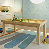 实木沙盘桌儿童游戏桌沙桌太空玩具桌子积木玩沙宝宝游戏桌