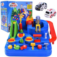 托马斯同款汽车闯关大冒险托马斯小火车轨道套装儿童冲关玩具