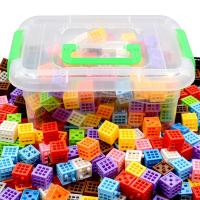 儿童diy卡塔米诺3d六面拼接积木金字塔之谜索玛方块升级127粒