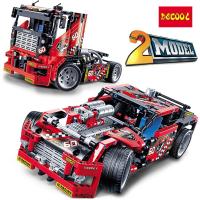 得高赛道卡车拼装积木越野赛车组装汽车模型兼容乐高男孩玩具