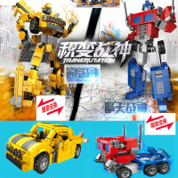 乐高积木儿童玩具变形金刚大蜂擎天柱机器人拼装6-12岁