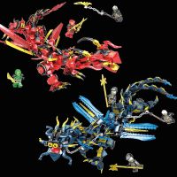 乐高幻影忍者人仔神龙机甲积木拼装玩具儿童男孩生日拼图