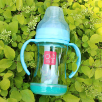 [单瓶/买一送七套装]宝宝亲婴幼儿PPSU宽口径感温奶瓶180/300ml