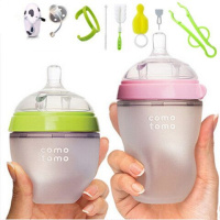 [美国进口]可么多么奶瓶 防胀气仿母乳婴儿奶瓶 comotomo宽口径硅胶奶瓶